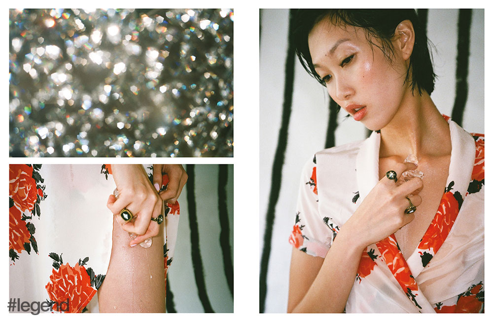 Dress _ Ganni at Net-A-Porter | Rings _ Dior